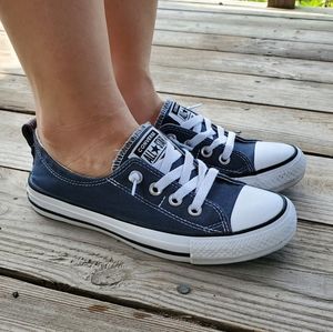 Navy Converse Shoreline Low Top Sneakers